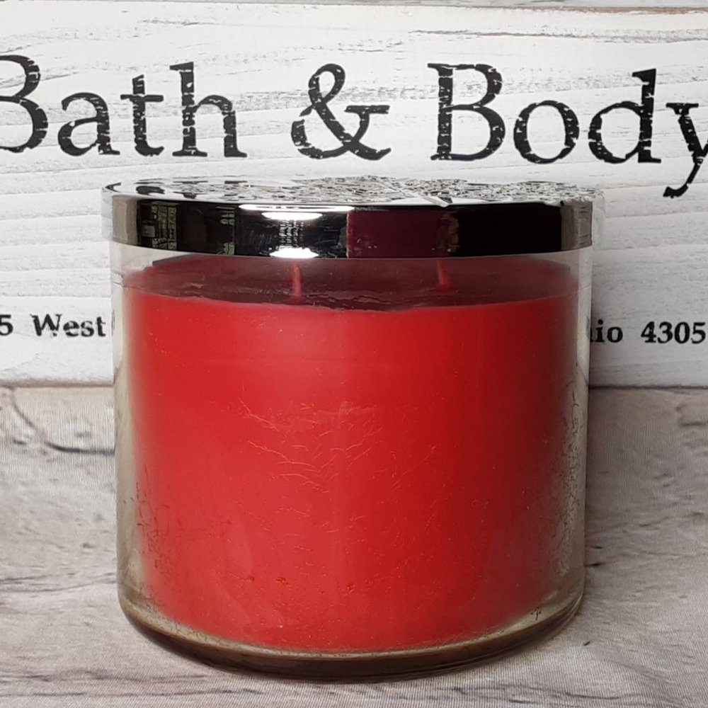 BATH & BODY WORKS HOME 'THE PERFECT AUTUMN' 3~WICK SCENTED CANDLE - Picture 2 of 8